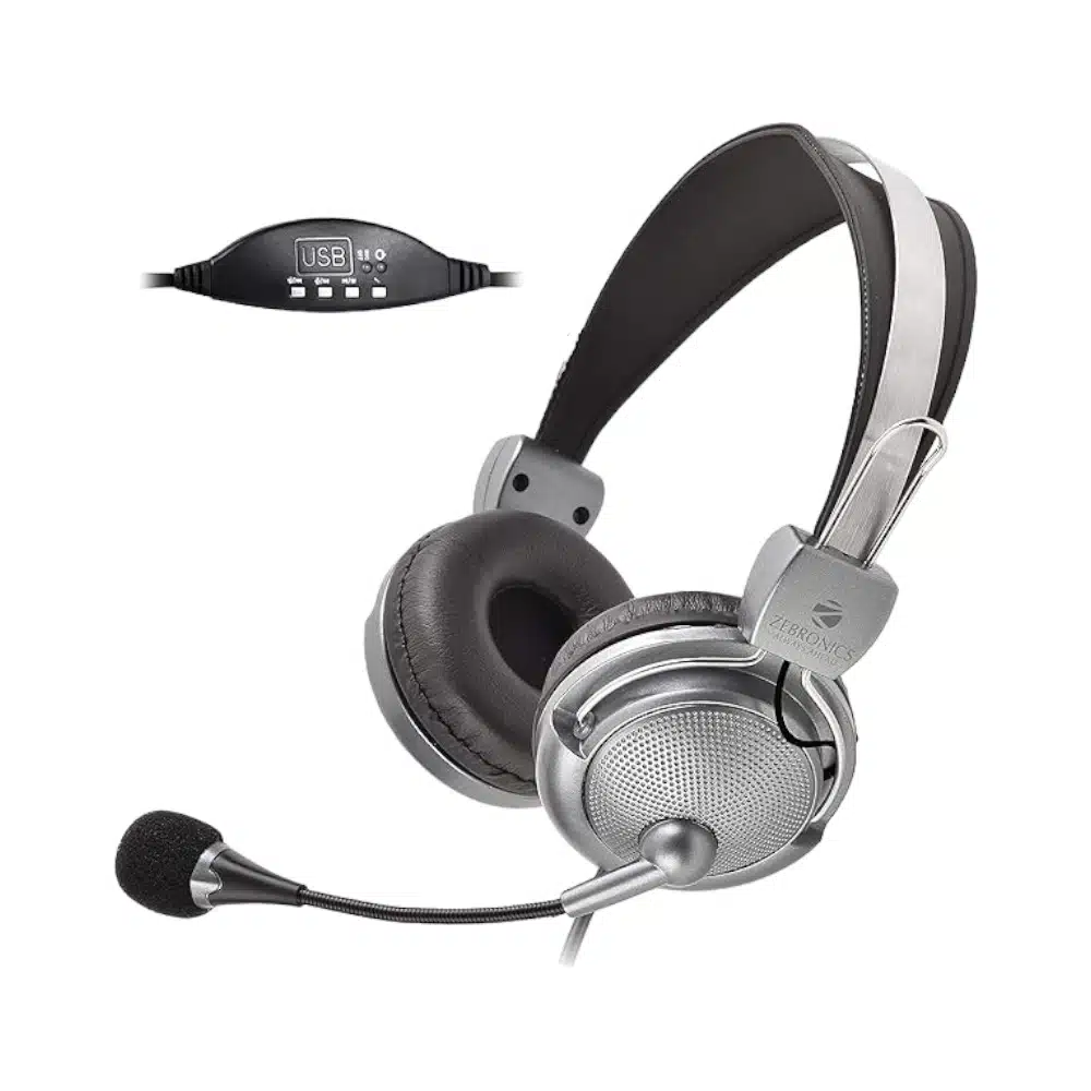 ZEBRONICS ZEB-SUPREME USB Wired Headphone with Mic