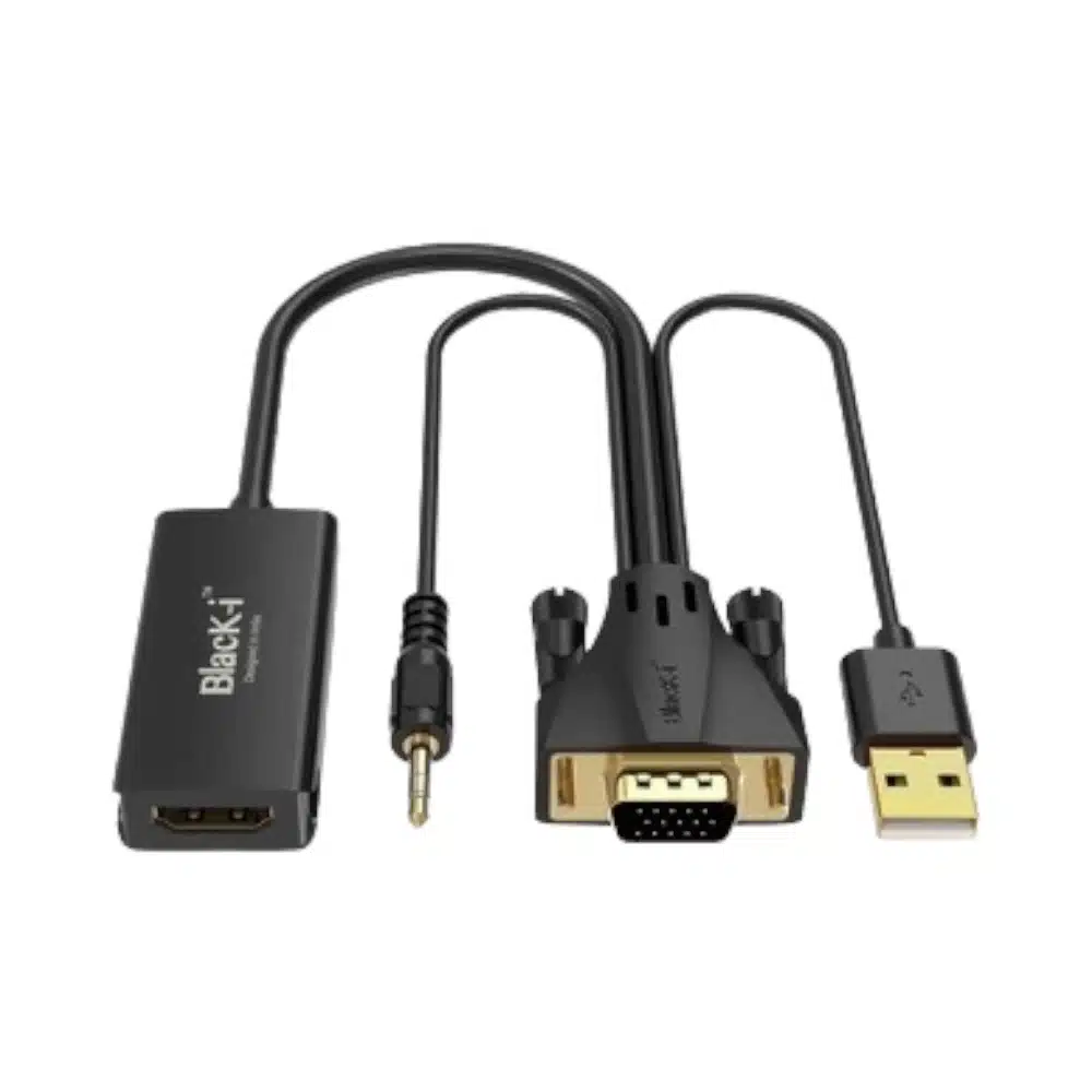 Black-i HDMI to VGA Converter with Audio