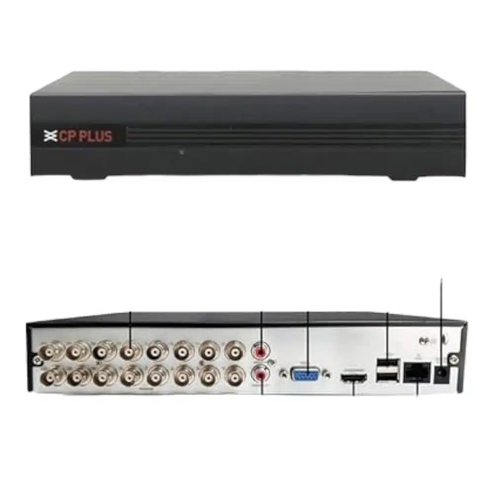 CP PLUS 16 Channel DVR + 5MP 8 Dome & 8 Bullet Cameras