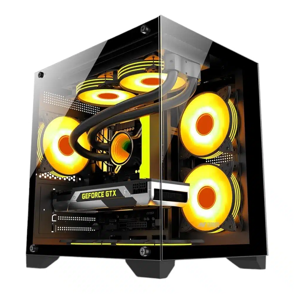 Ant Esports Crystal Z2 Mid-Tower Computer Case/Gaming Cabinet 
