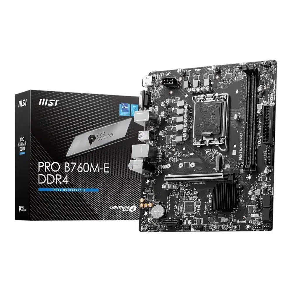 MSI PRO B760M-E DDR4 Motherboard